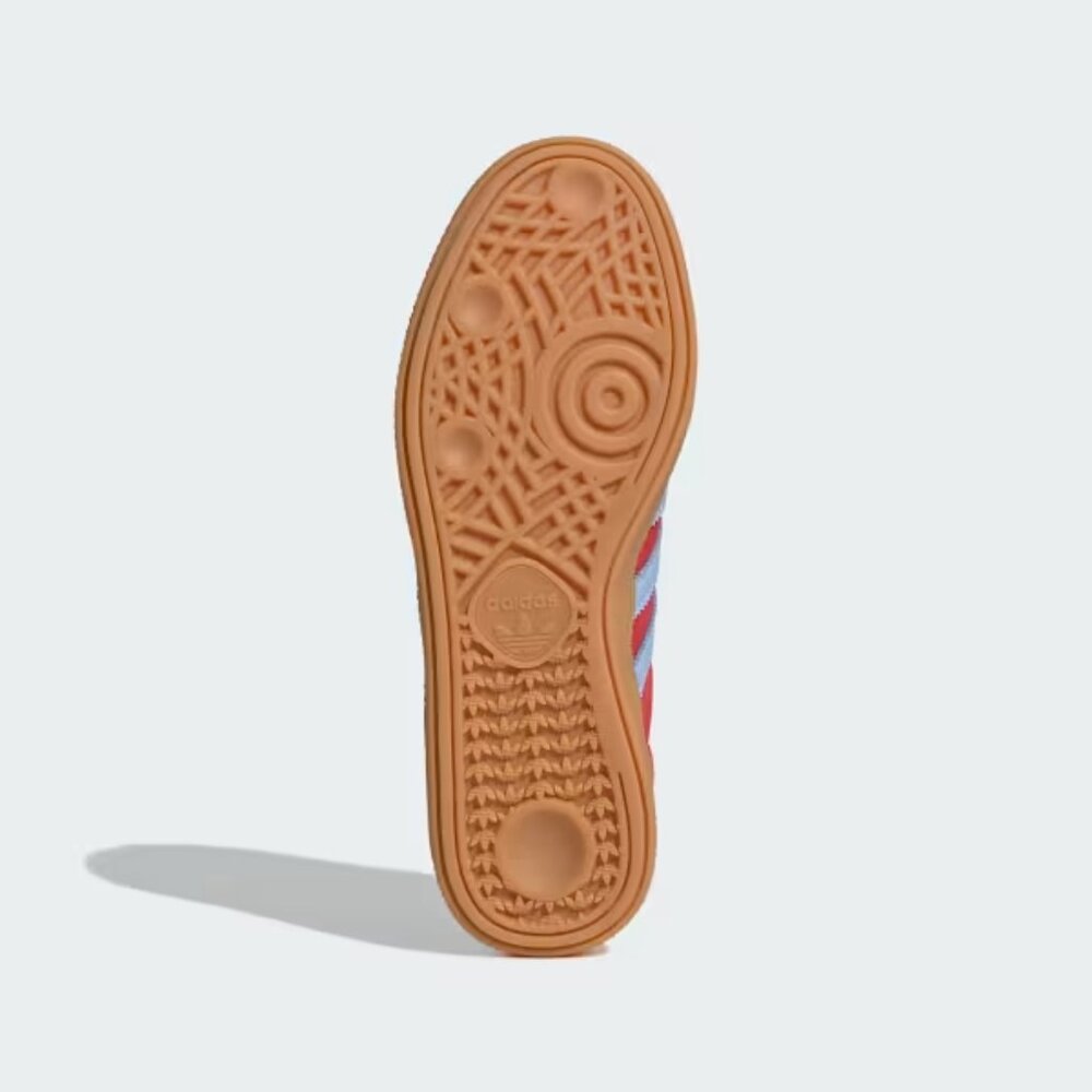 Adidas Handball Spezial Lucid Red Glow Blue Gum Womens JR3607 NEW Multi Sz - Picture 7 of 7
